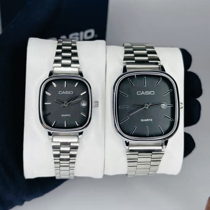 Casio couple – Métal Gris