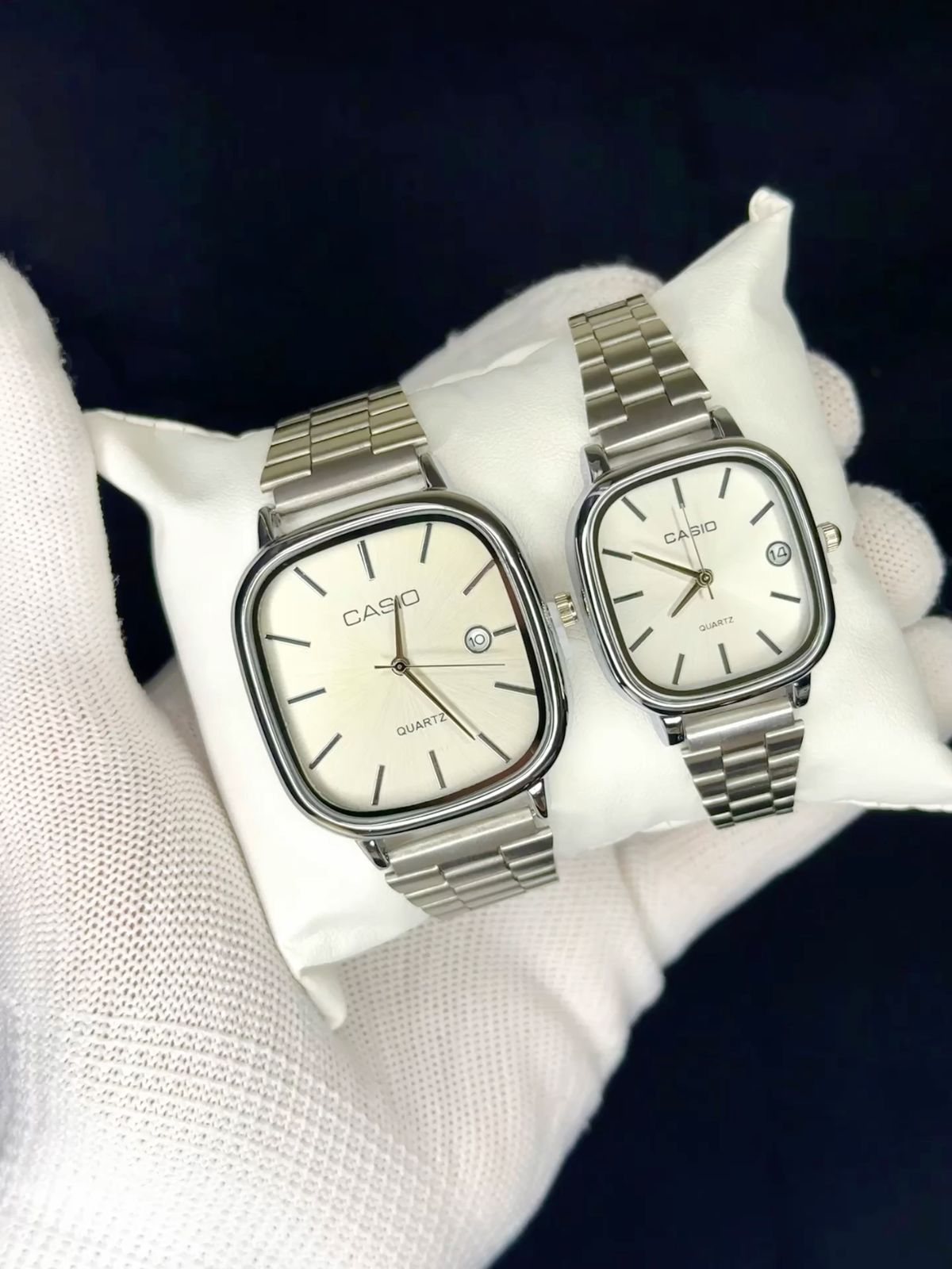 Casio couple – Métal Gris