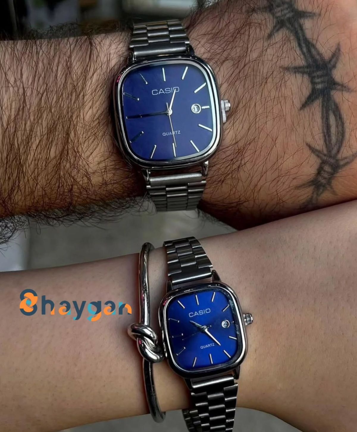 Casio couple – Métal Gris