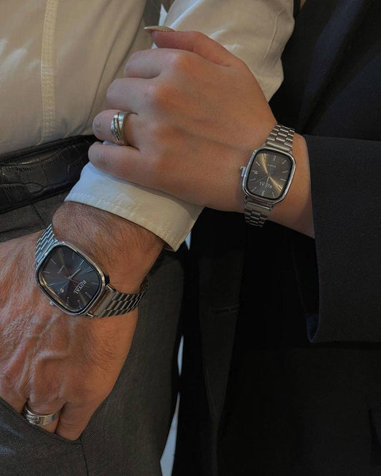 Casio couple – Métal Gris