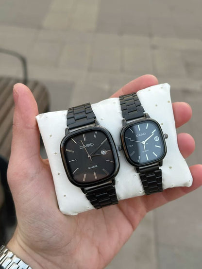 Casio couple – Métal Noir