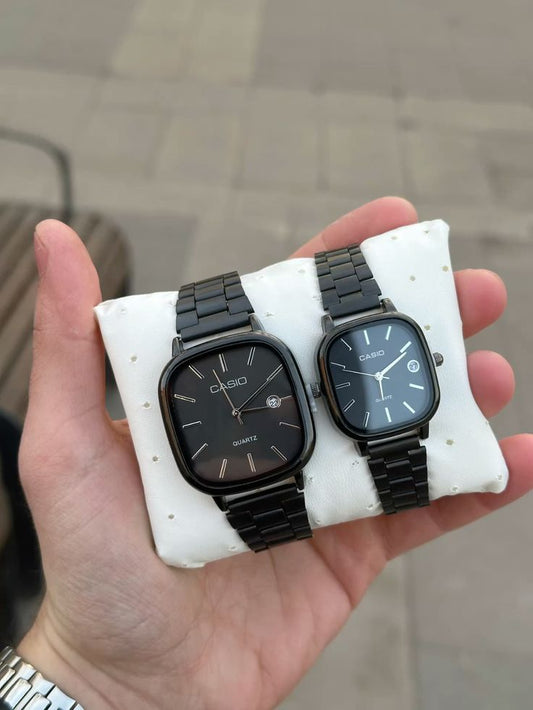 Casio couple – Métal Noir